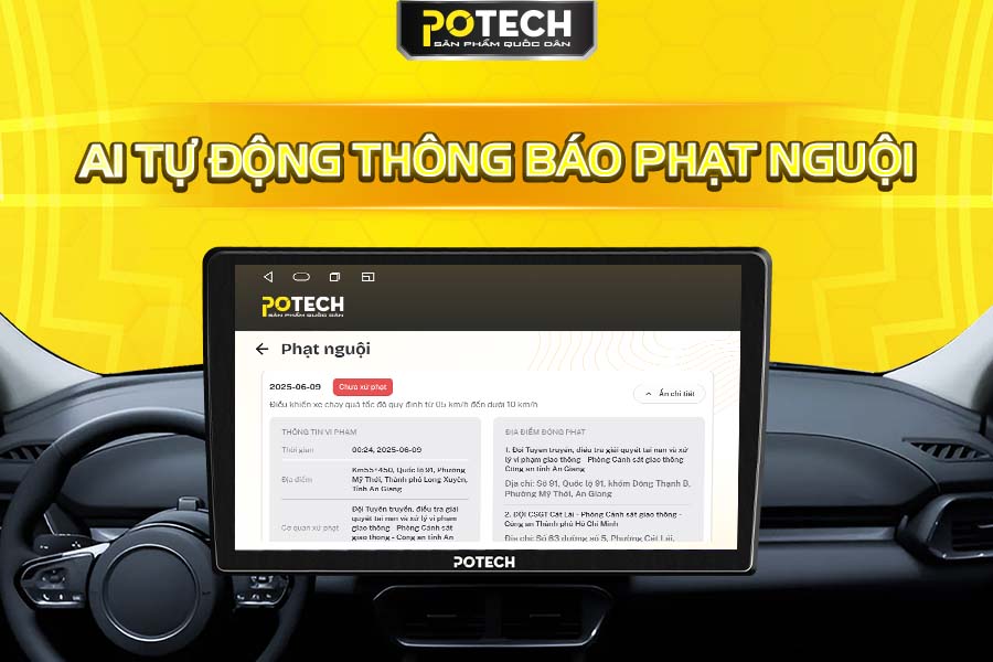 C&ocirc;ng nghệ AI tự động th&ocirc;ng b&aacute;o phạt nguội
