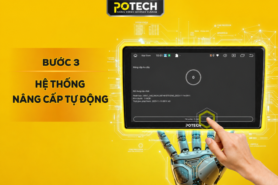 Bước 3 - Tải xuống v&agrave; c&agrave;i đặt phi&ecirc;n bản mới