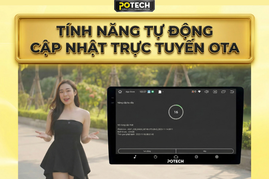 T&iacute;nh năng tự động cập nhật trực tuyến OTA tr&ecirc;n Potech