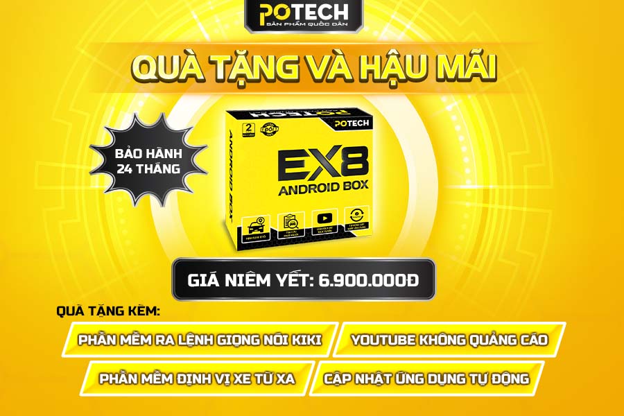 Qu&agrave; tặng v&agrave; hậu m&atilde;i của Android Box Potech EX8