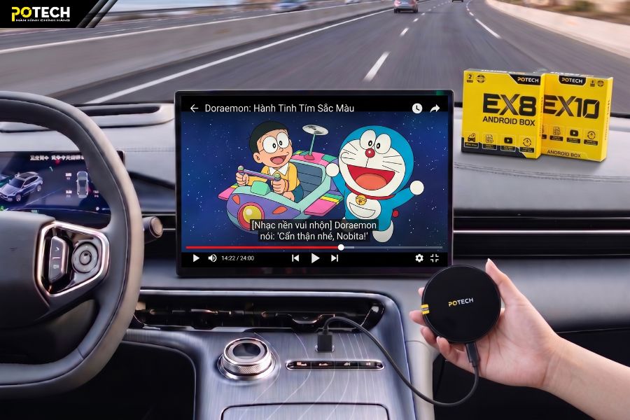 Xem Youtube kh&ocirc;ng quảng c&aacute;o với Android Box &ocirc; t&ocirc; Potech