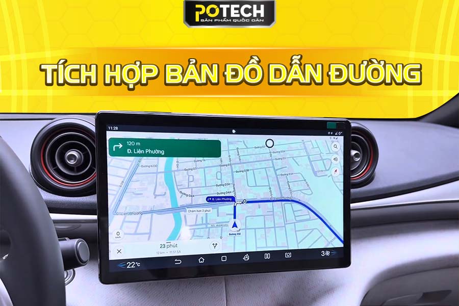 Android Box Potech EX8 t&iacute;ch hợp nhiều loại bản đồ dẫn đường