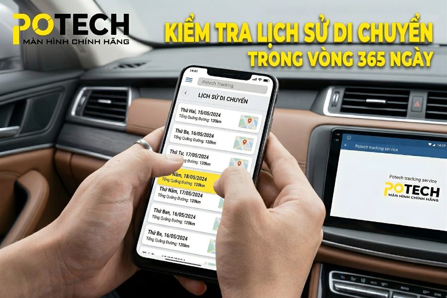 Quản l&yacute; lịch sử di chuyển của xe trong v&ograve;ng 365 ng&agrave;y