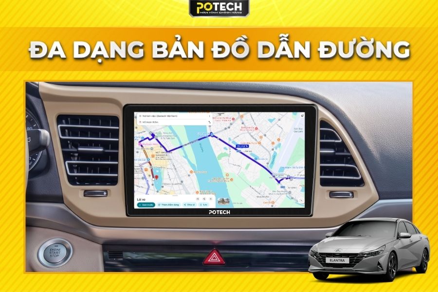Dẫn đường th&ocirc;ng minh v&agrave; ch&iacute;nh x&aacute;c với hệ thống bản đồ ti&ecirc;n tiến
