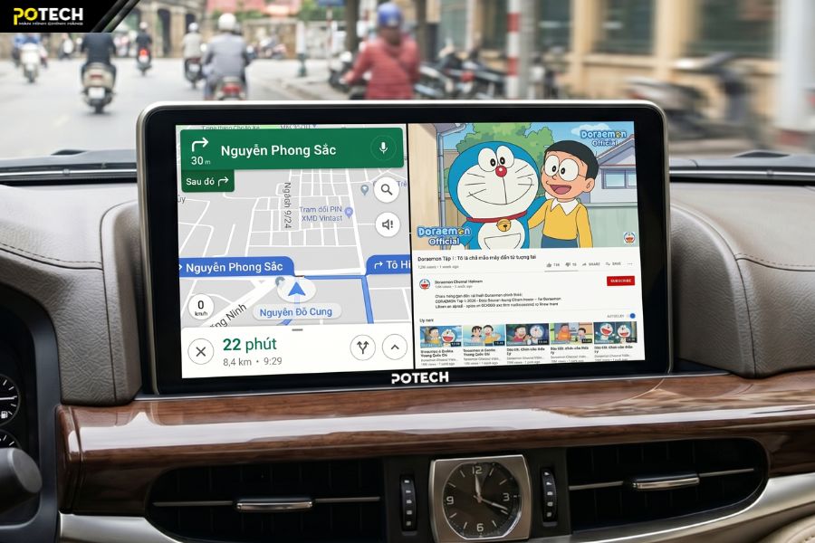 Kết hợp Google Maps với t&iacute;nh năng chia đ&ocirc;i m&agrave;n h&igrave;nh