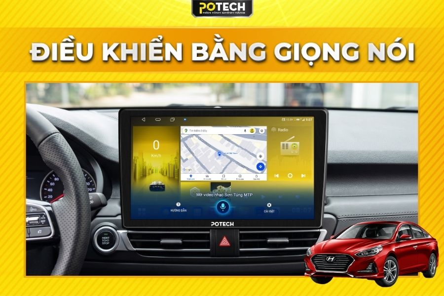Trợ l&yacute; giọng n&oacute;i Kiki AI tr&ecirc;n m&agrave;n h&igrave;nh th&ocirc;ng minh Potech