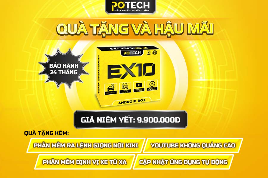 Qu&agrave; tặng v&agrave; hậu m&atilde;i của Android Box Potech EX10