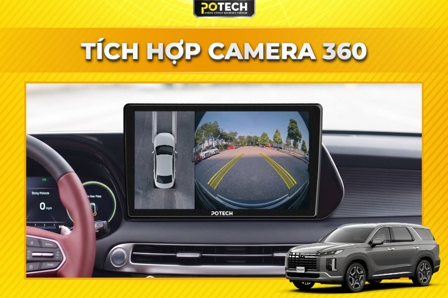 T&iacute;ch hợp camera 360 độ x&oacute;a tan điểm m&ugrave; cho xe Hyundai Palisade