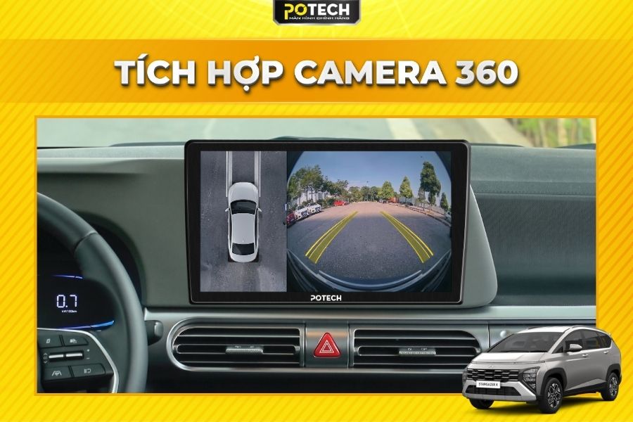 T&iacute;ch hợp Camera 360 độ x&oacute;a tan mọi điểm m&ugrave; (D&agrave;nh cho d&ograve;ng PX9 360)